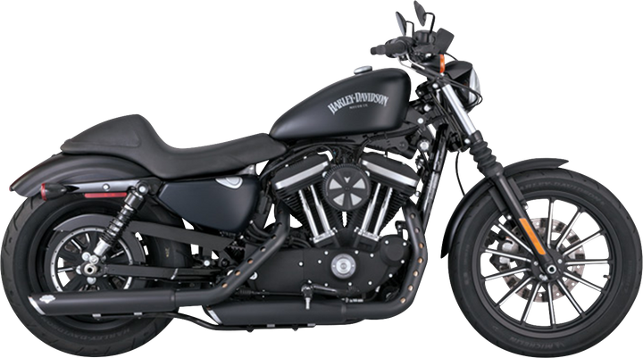 VANCE & HINES 3" Twin Slash Slip-On Mufflers - Black 46361