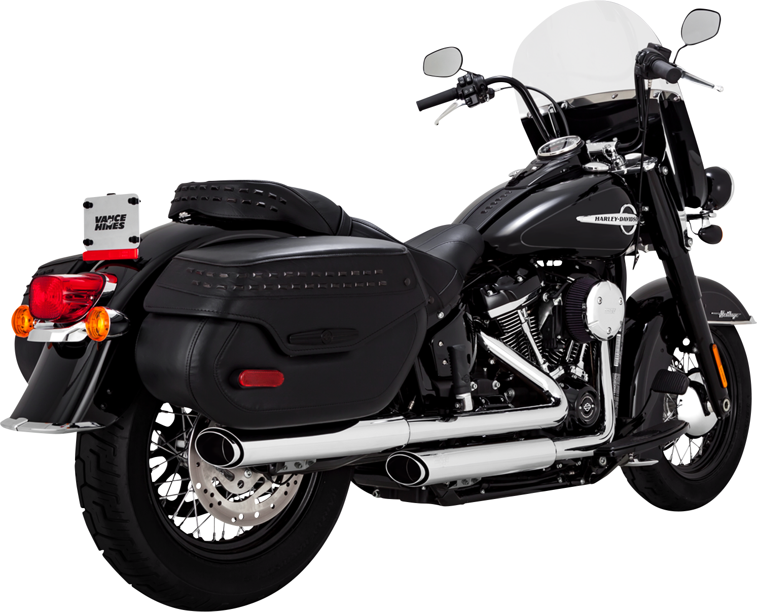 VANCE & HINES 3" Twin Slash Slip-On Muffler - Chrome 16379
