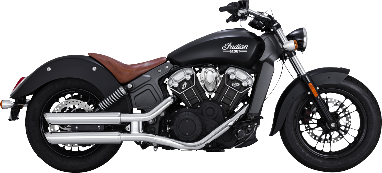 VANCE & HINES 3" Twin Slash Slip-On Mufflers - Chrome 18323