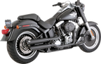 VANCE & HINES 3" Twin Slash Slip-On Mufflers - Black 46343