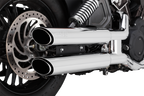 VANCE & HINES 3" Twin Slash Slip-On Mufflers - Chrome 18323