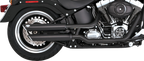 VANCE & HINES 3" Twin Slash Slip-On Mufflers - Black 46343