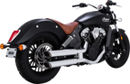 VANCE & HINES 3" Twin Slash Slip-On Mufflers - Chrome 18323
