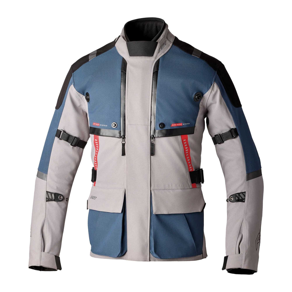 RST Pro Series Vulcan CE Men's Textile Jacket - Silver / Blue - View 11