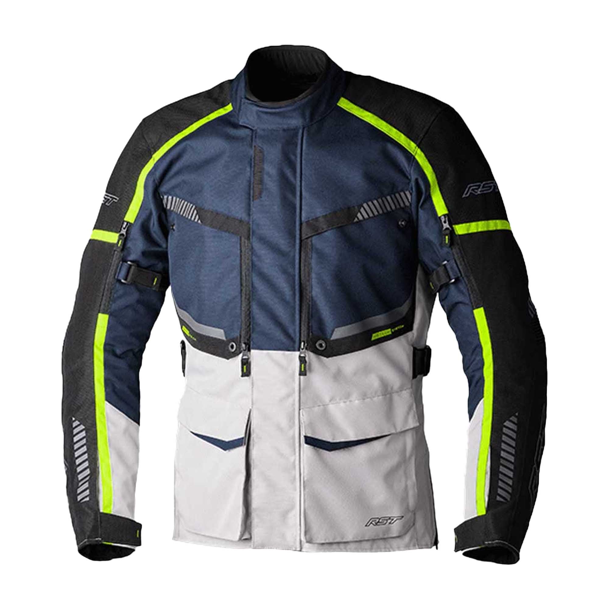 RST Maverick Evo CE Men's Textile Jacket - Navy / Silver - View 10