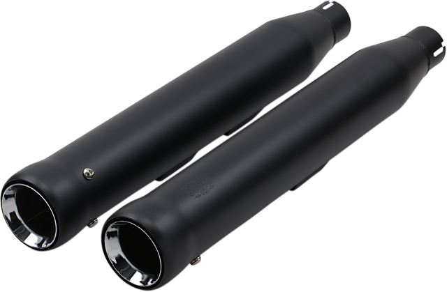 Cobra Neighbor Hater Slip-On Mufflers - 3" - Raven Black - Fat Boy 6041B