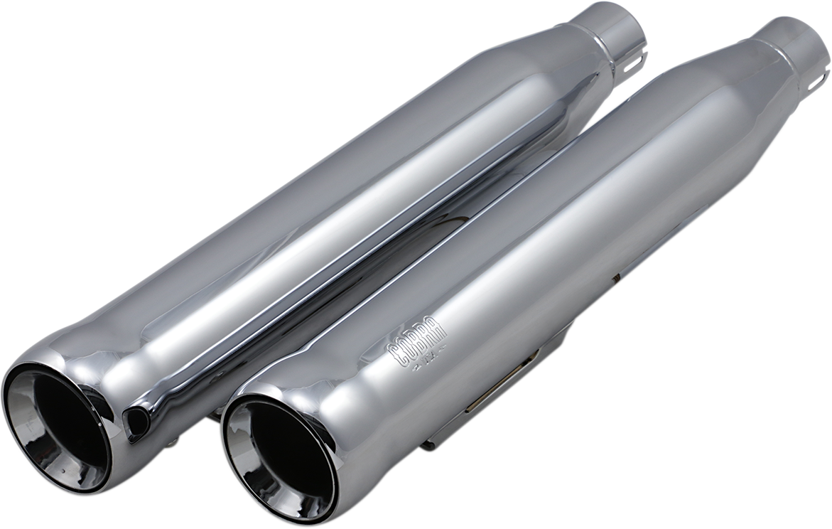 COBRA Neighbor Hater Slip-On Mufflers - 3" - '91-'17 Dyna - Chrome 6045