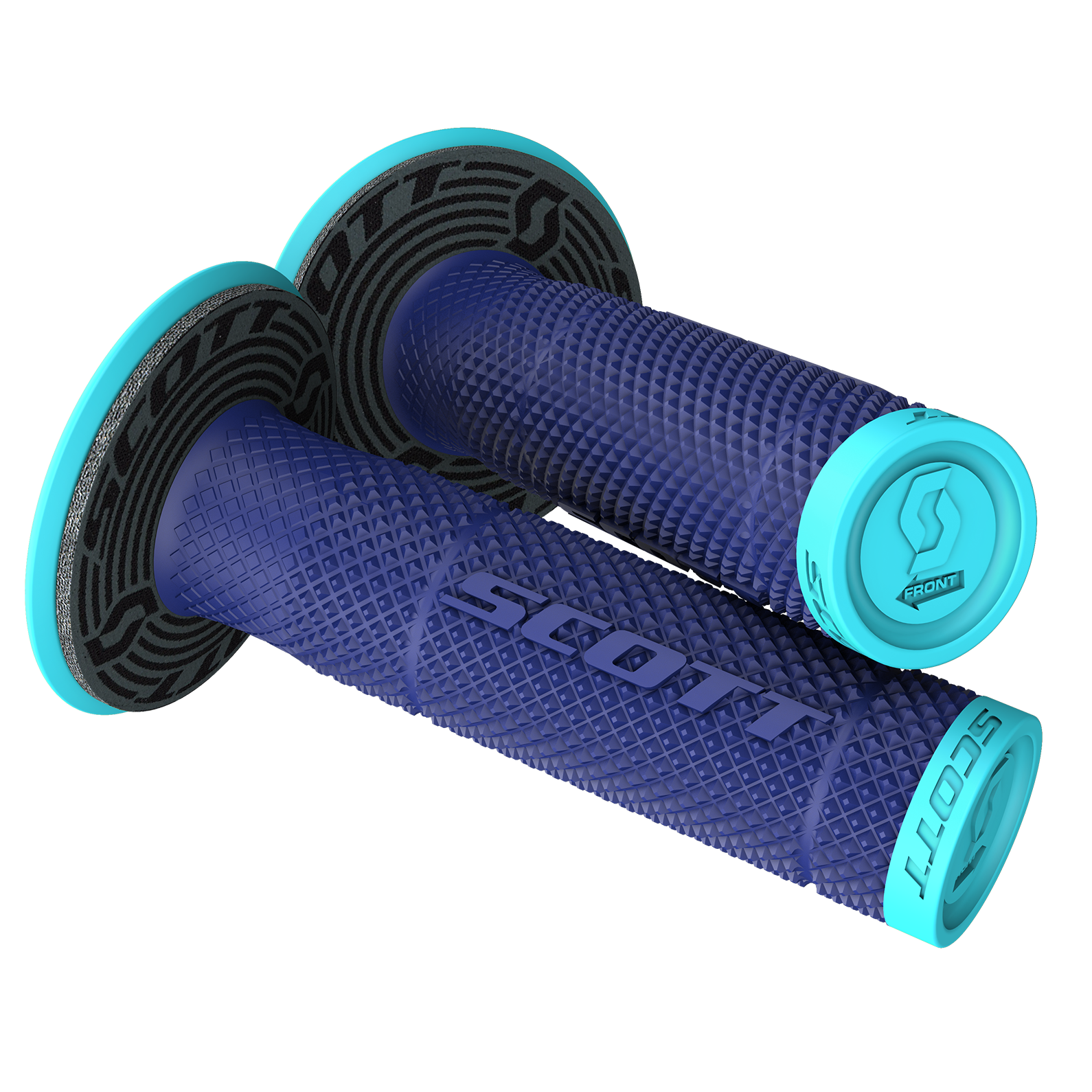 SCOTT SX II + Donut Grips - Blue/Blue 219624-6012