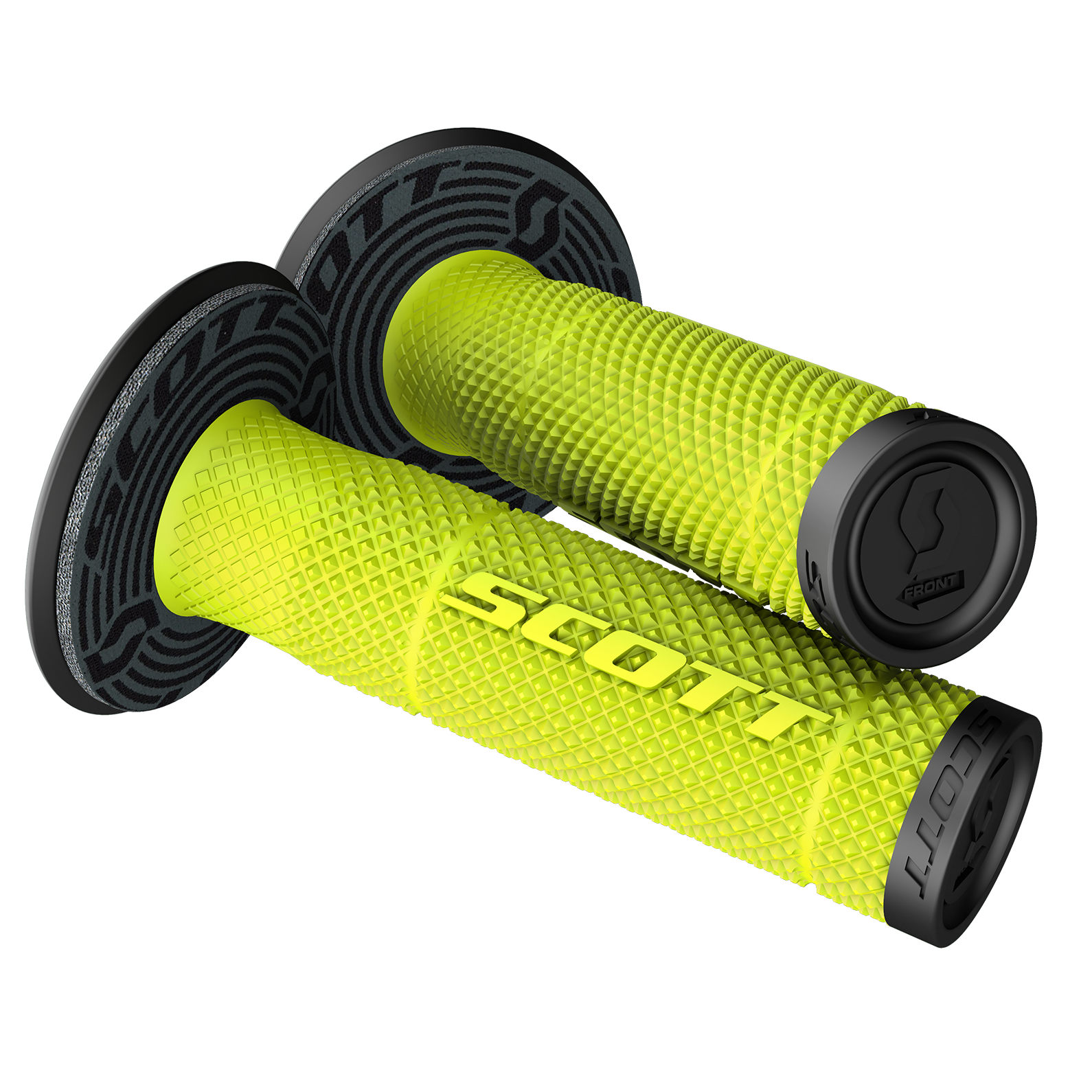 SCOTT SX II + Donut Grips - Black/Yellow 219624-4755