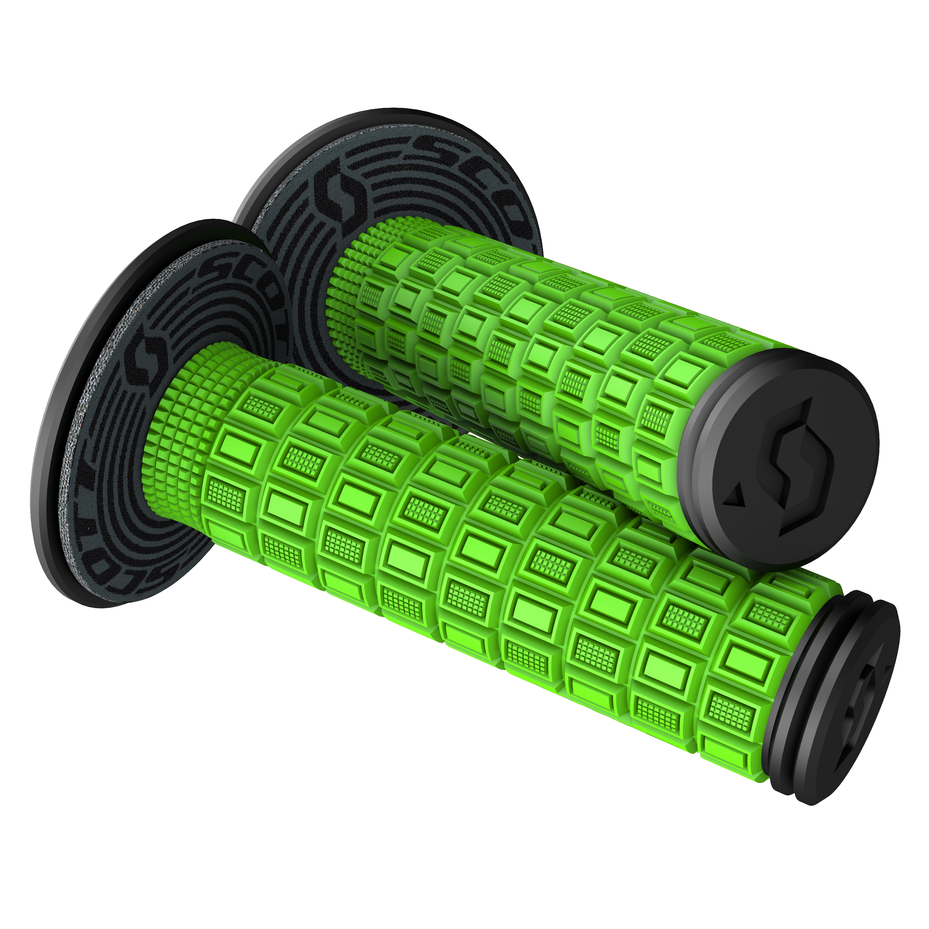SCOTT Mellow + Donut Grips - Green/Black 269305-4376