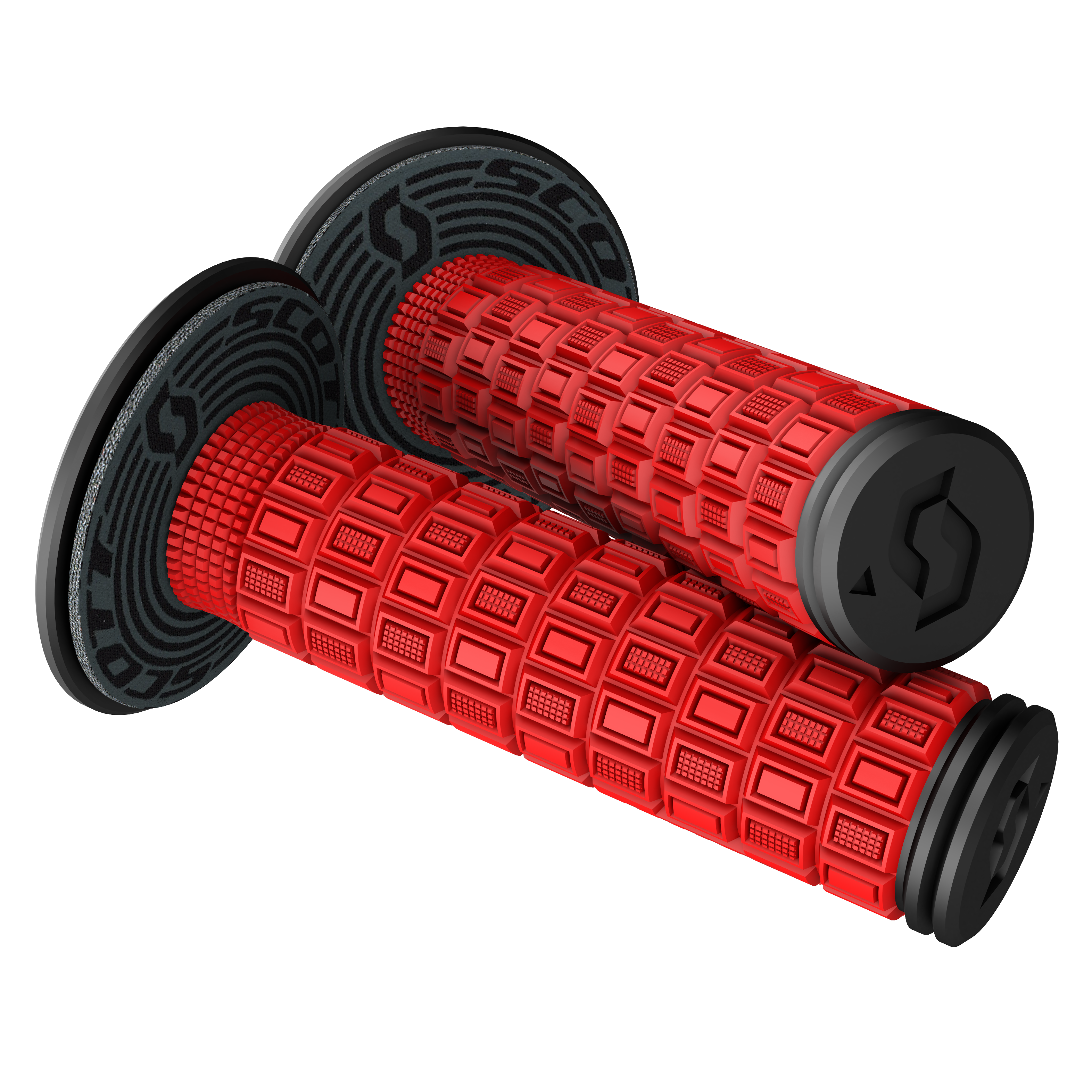 SCOTT Mellow + Donut Grips - Red/Black 269305-4959