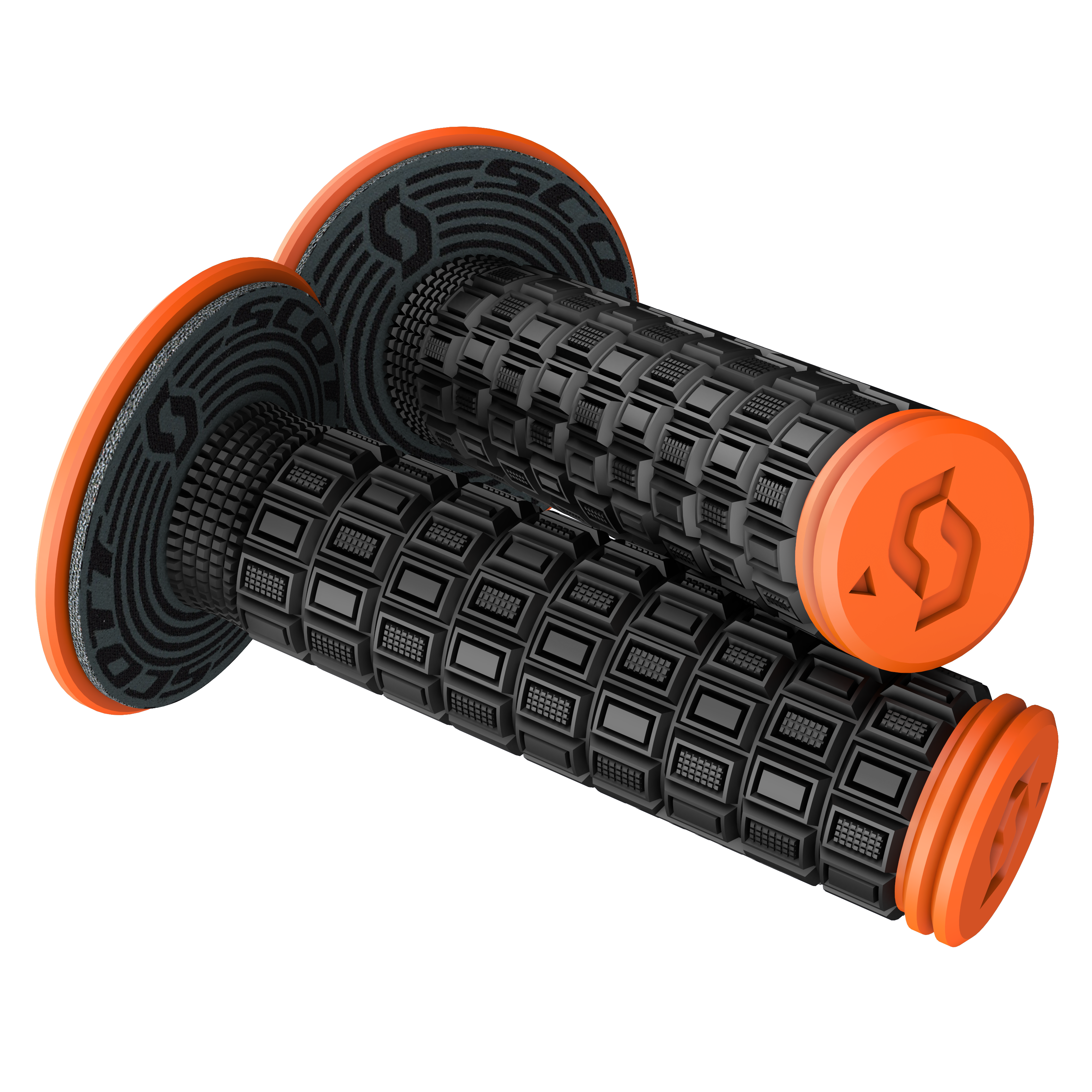 SCOTT Mellow + Donut Grips - Black/Orange 269305-5039