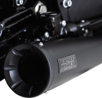 VANCE & HINES Upsweep 2-into-1 Exhaust System - Stainless Steel - Black 47627