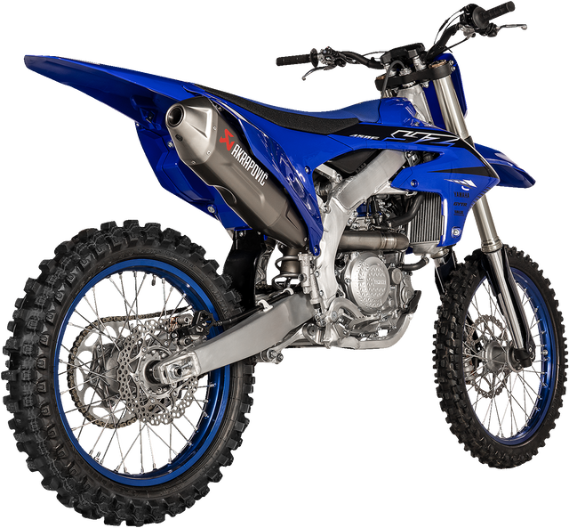 AKRAPOVIC Evolution Line Exhaust System - Titanium S-Y4MET16-FDHLTA - Yamaha YZ450F/YZ450FX/WR450F 2023-2026