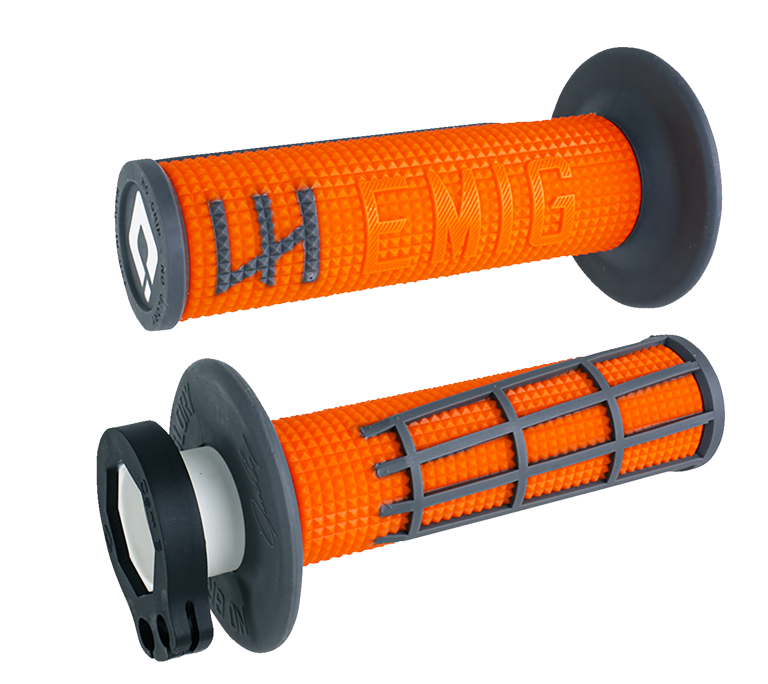 ODI EMIG 2.0 Lock-On Grips - Orange/Graphite H36E2OH