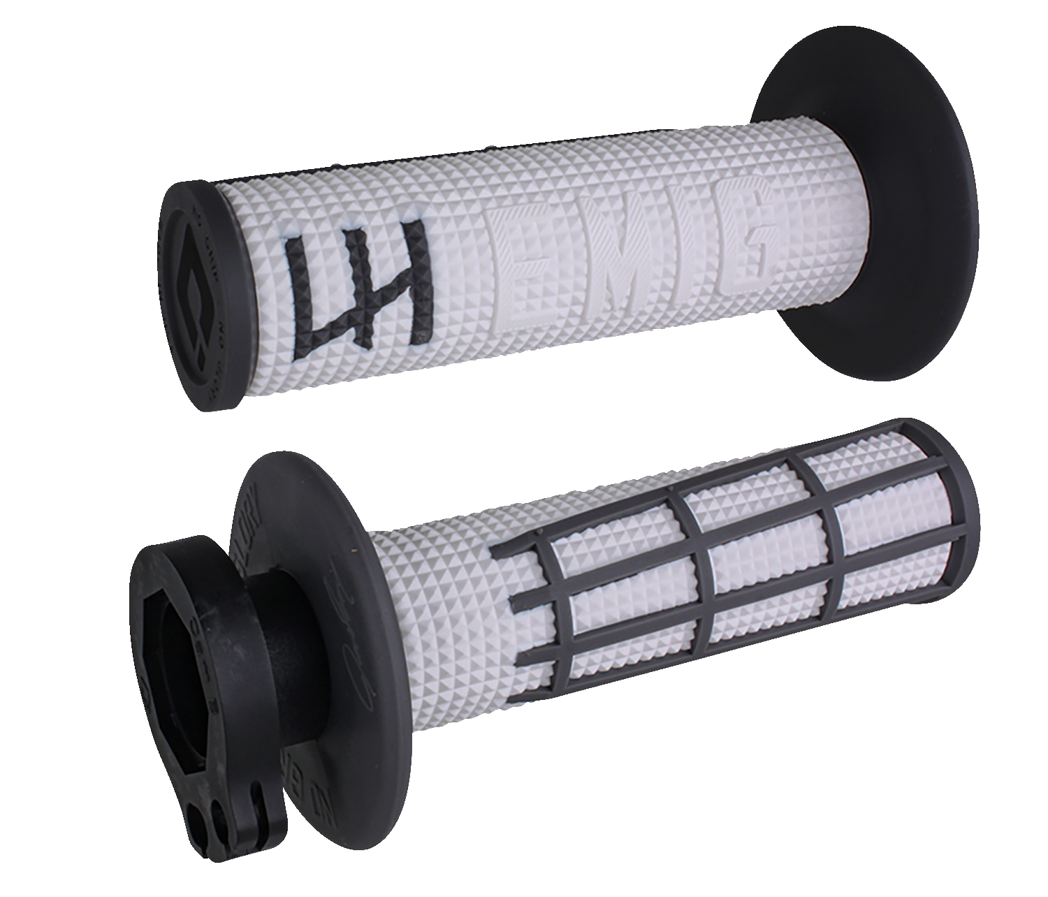 ODI EMIG 2.0 Lock-On Grips - White/Graphite H36E2WH