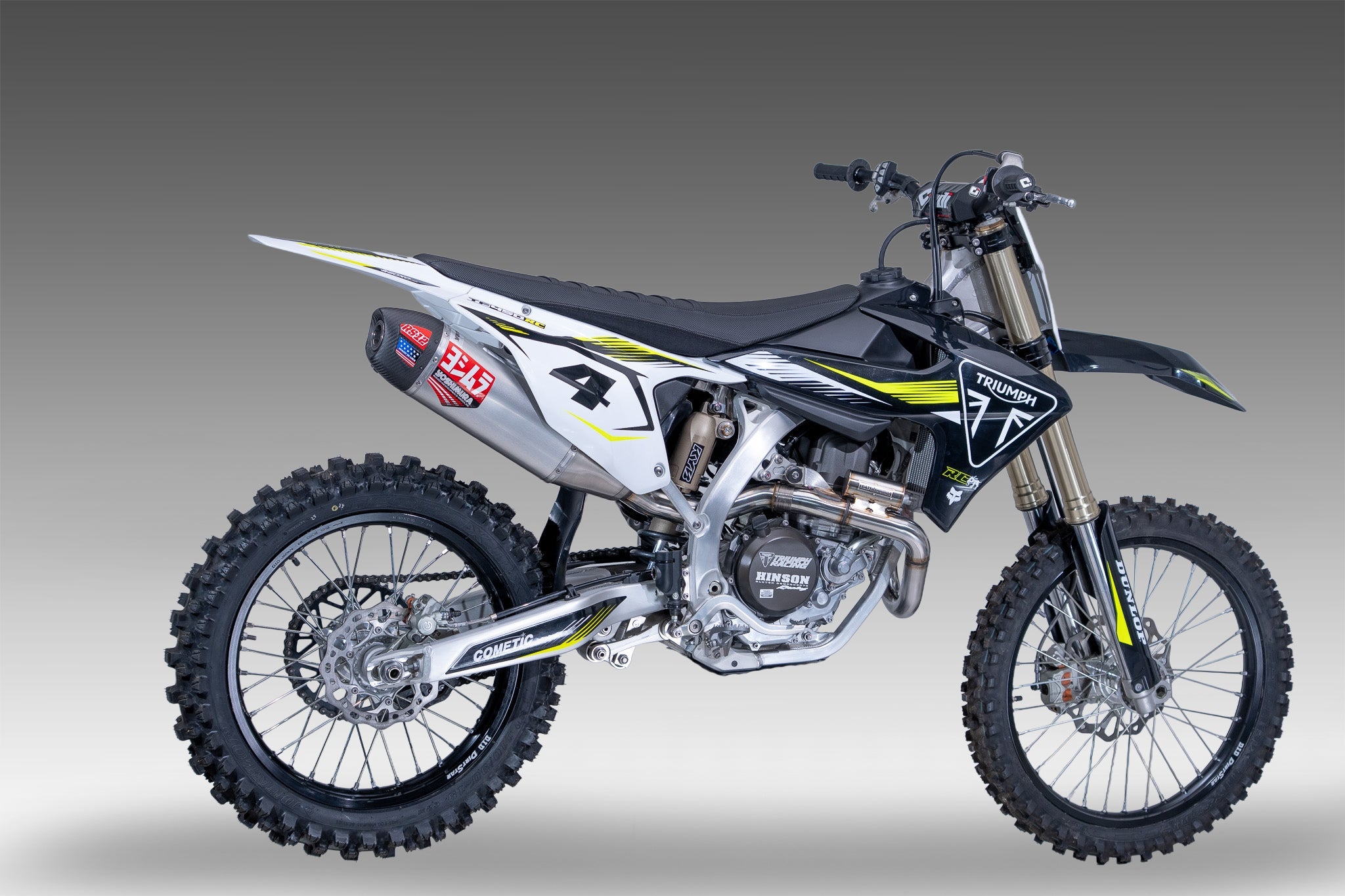 Yoshimura TF450 2025-26 RS-12 Stainless Full Exhaust, w/ Aluminum Muffler
