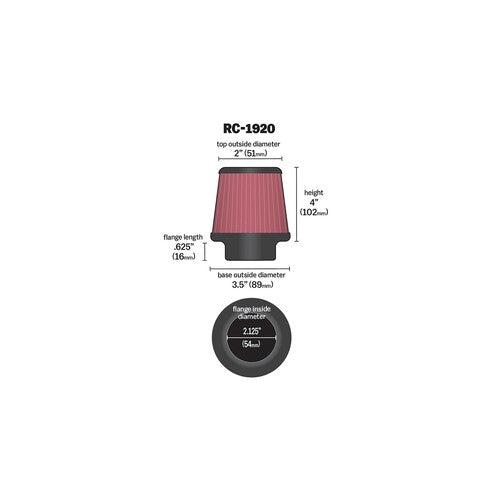 K&N RC-1920 High-Flow Air Filter