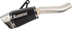 AKRAPOVIC Slip-on Series Muffler - Titanium - Black S-K10SO29-ASZTBL