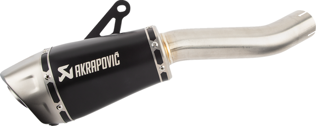 AKRAPOVIC Slip-On Line Muffler - Titanium/Black - Kawasaki Z H2 / Z H2 SE 2020-2025 S-K10SO29-ASZTBL