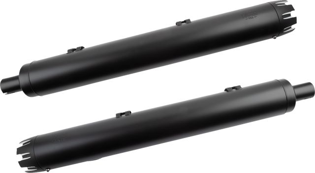 Cobra Dual Cut Slip-On Mufflers - Black 5208B