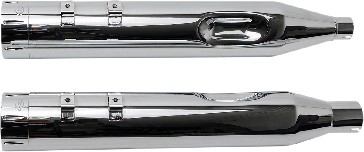 4-1/2" MK45 Performance Mufflers - Chrome Tracer