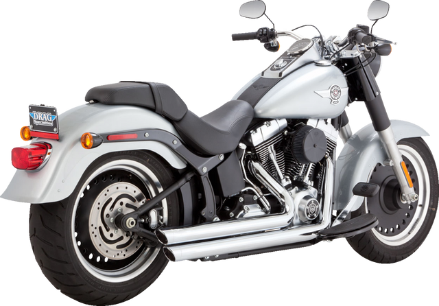 Vance & Hines Big Shots Staggered Exhaust System - Chrome 17959 - Harley-Davidson Softail Except Breakout 1986-2009