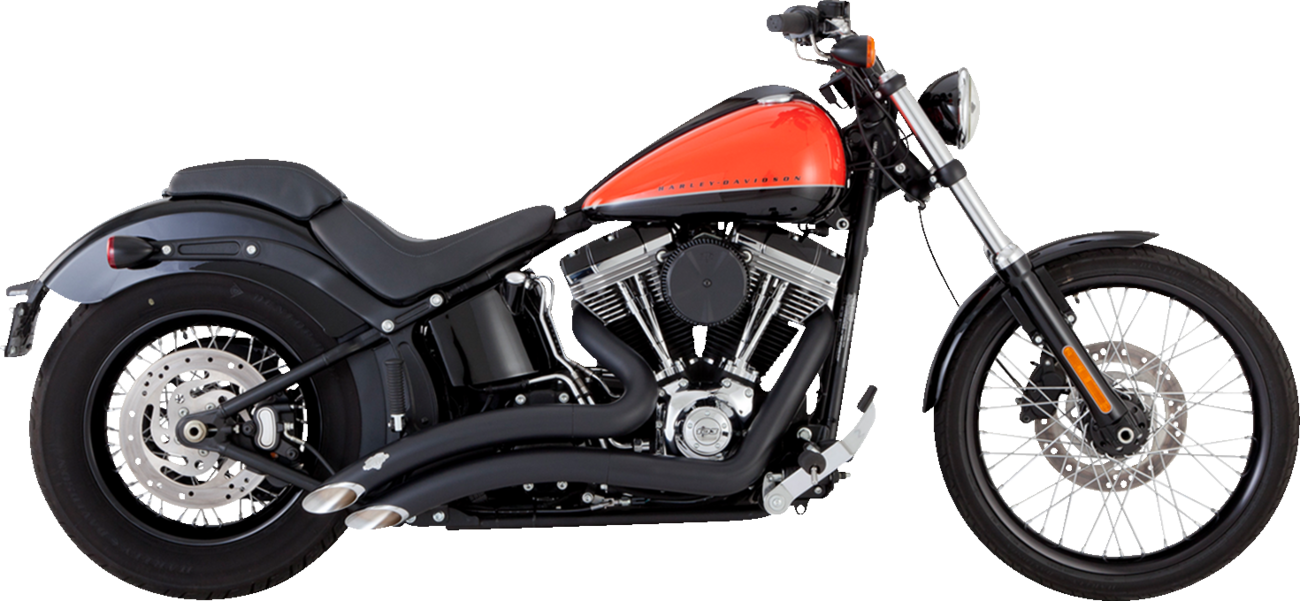 VANCE & HINES 2-into-2 Big Radius Exhaust System - Matte Black 46079