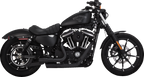 VANCE & HINES Mini Grenades Exhaust System - Matte Black 46884