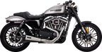 VANCE & HINES 2-into-1 Upsweep Exhaust System - Stainless Steel 27637