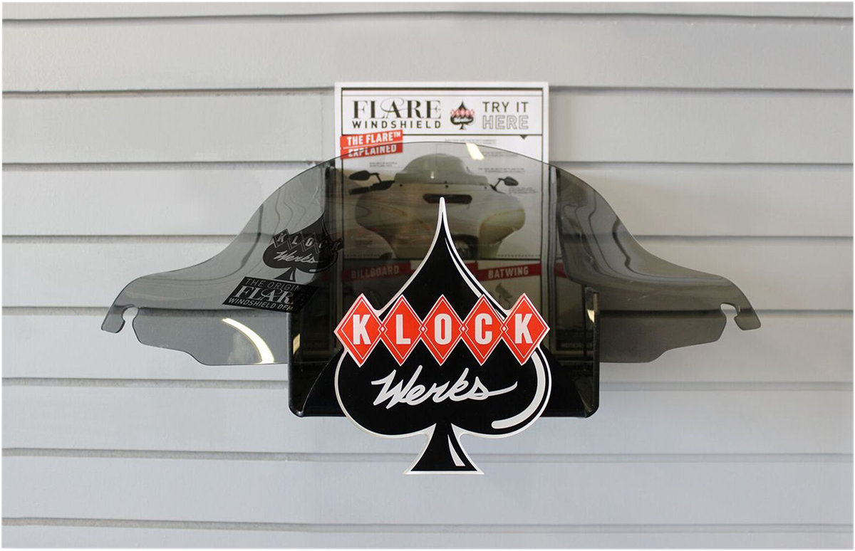 KLOCK WERKS Flare Windshield Display with Flyer - 9905-0016