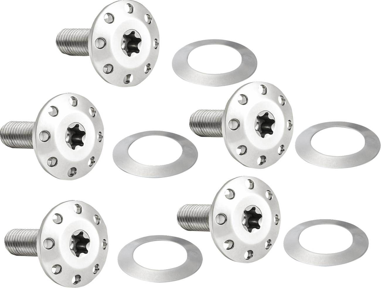 ARLEN NESS Bolt Kit - Holeshot/Front/Floating/Brake Rotor / Spoke Mount / Polished / 5 Pack 2401-1698