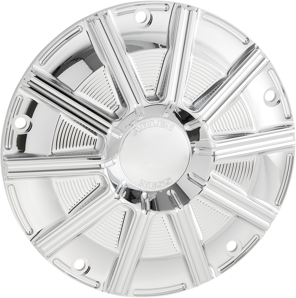 ARLEN NESS 10-Gauge Derby Cover - Chrome / Big Twin 1107-0666