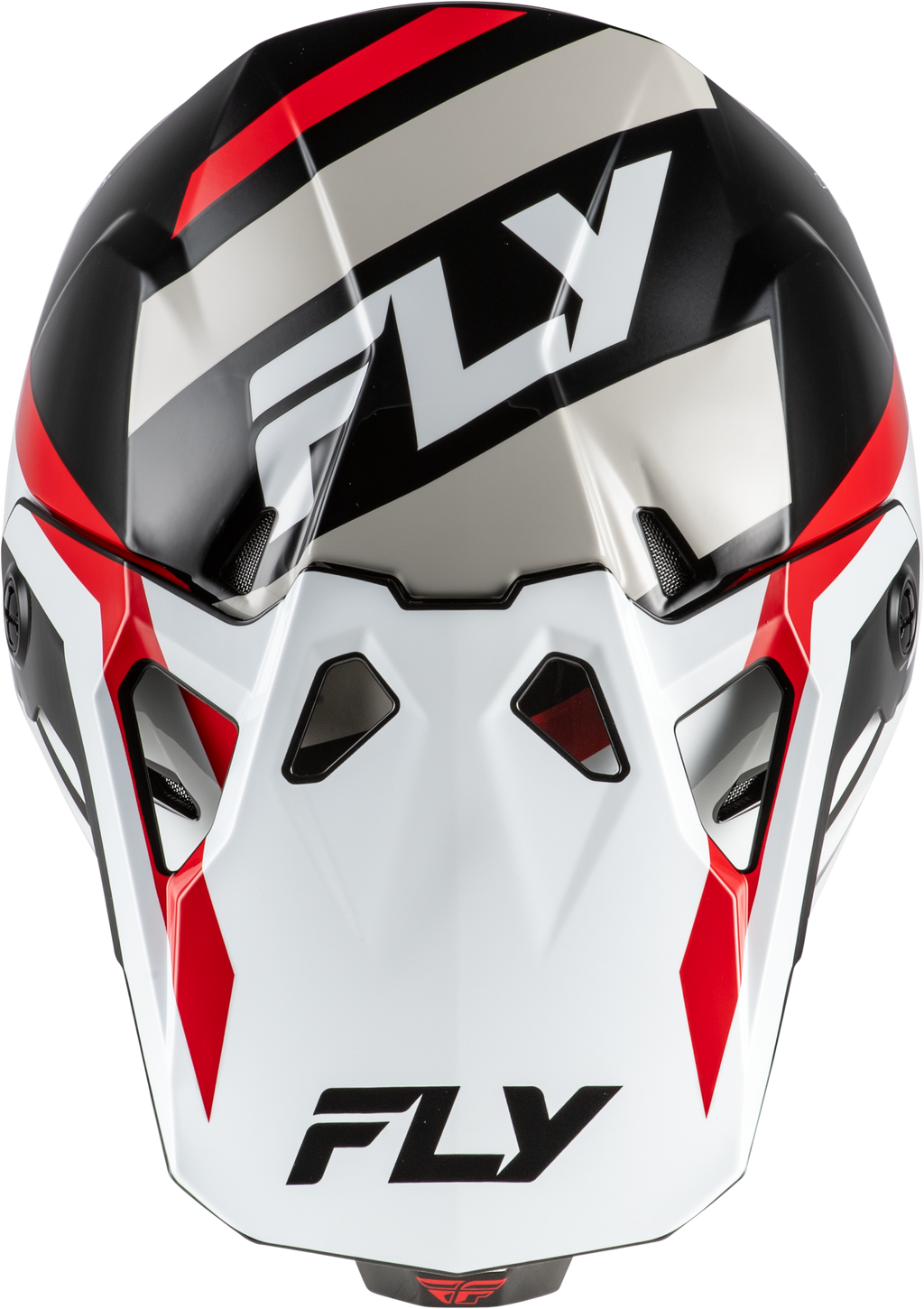 FLY Racing Formula CP Seal Helmet (2026) - White / Black / Red - View 12