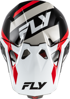 FLY Racing Formula CP Seal Helmet (2026) - White / Black / Red - View 12