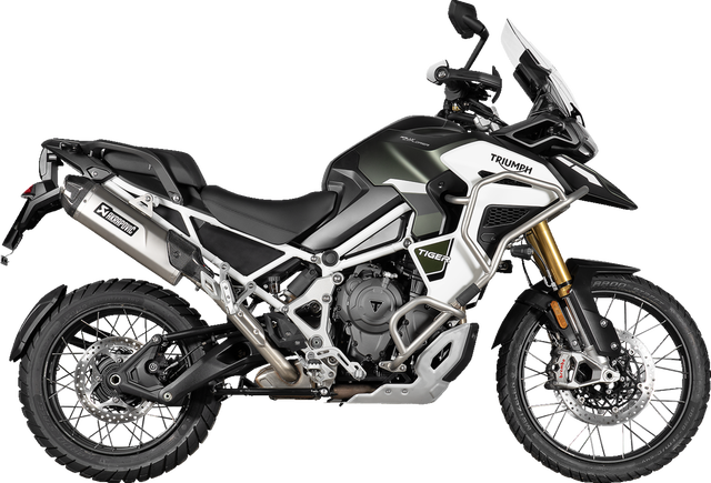 Akrapovic Slip-On Line Muffler - Titanium S-T12SO6-HJA - Triumph Tiger 1200 GT/Rally 2022-2024