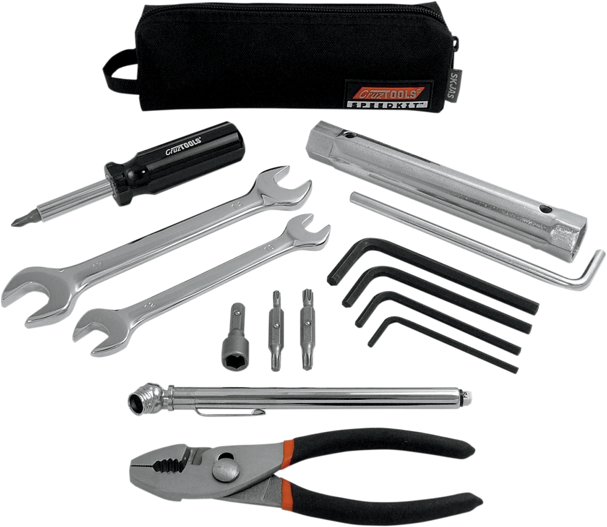 CRUZTOOLS Tool Kit - Ultra-Compact / Zipper Pouch / Japanese Motorcycle/ATV/Snow 3812-0041