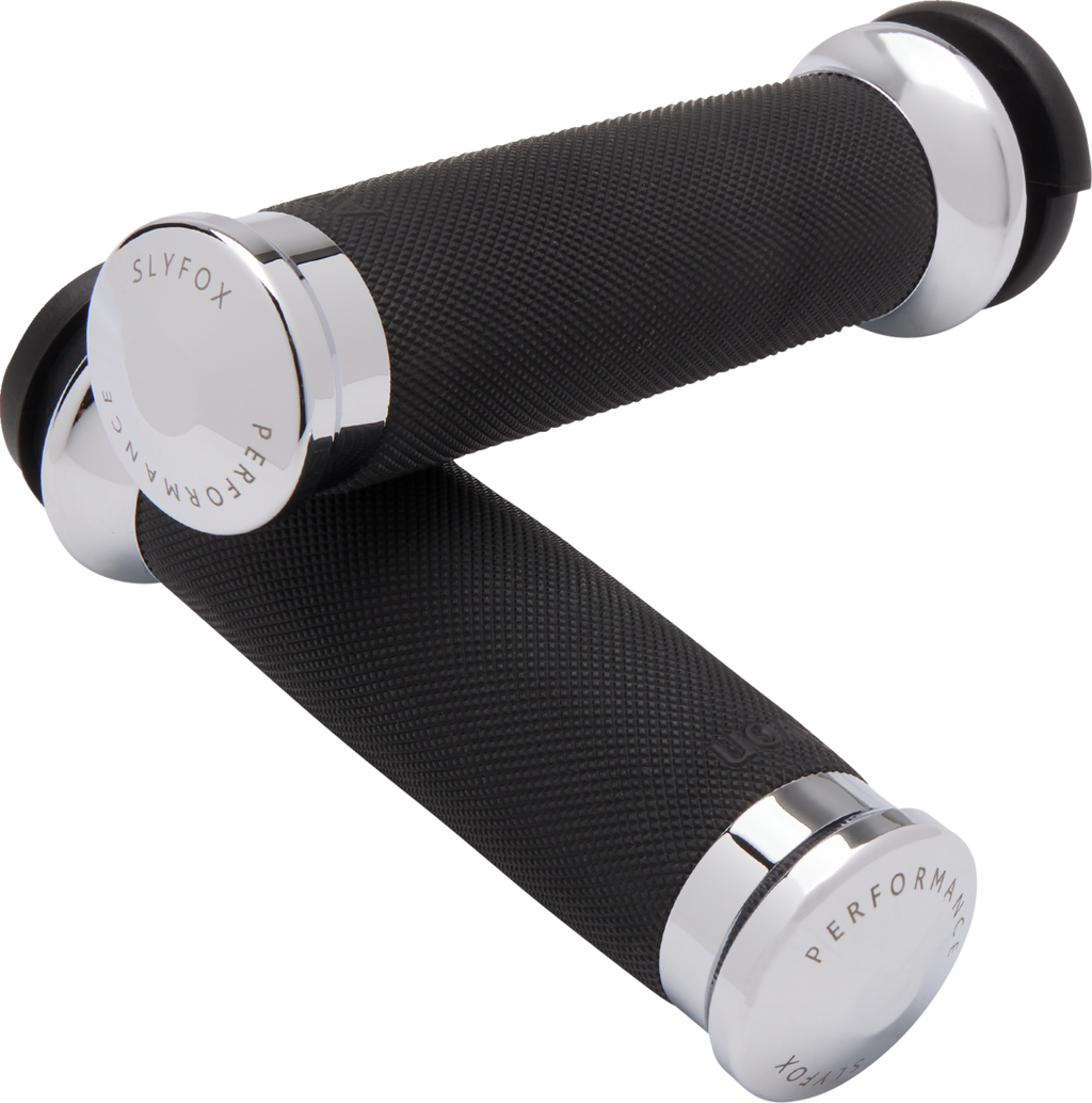 SLYFOX Grips - TBW - Chrome CC-85-CH-FL-FOX