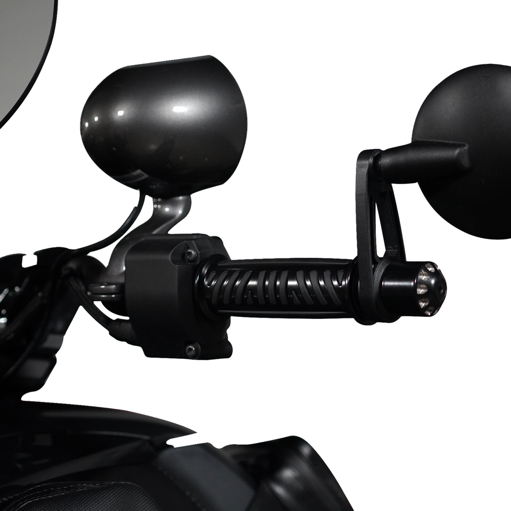 SHOW CHROME Combat Grips - Ryker - Black 17-455BK