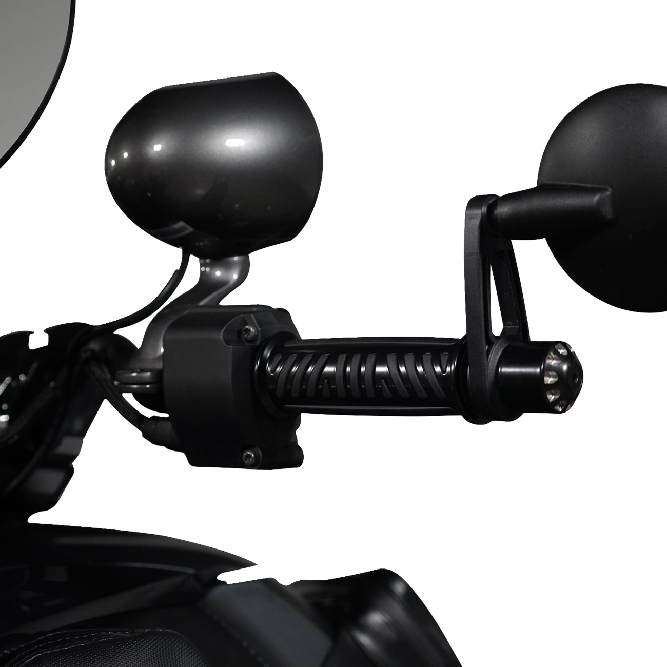 SHOW CHROME Combat Grips - Ryker - Black 17-455BK
