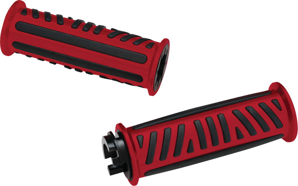 SHOW CHROME Combat Grips - Ryker - Red 17-455RD
