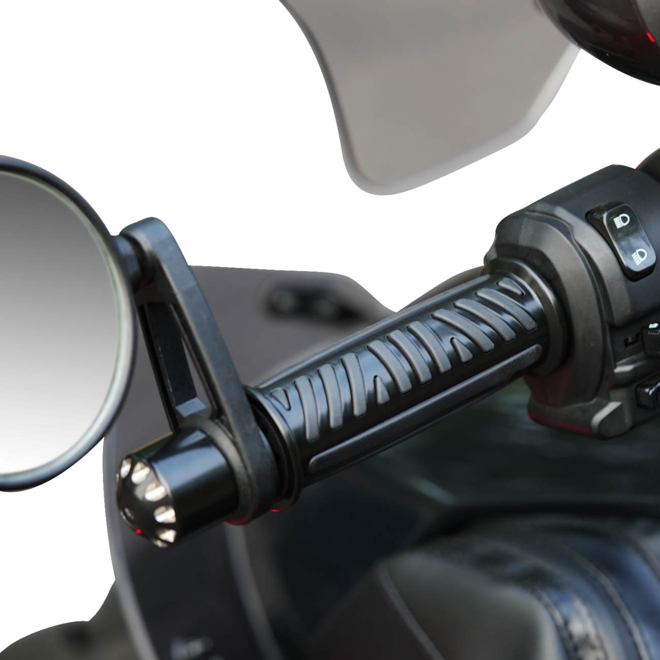 SHOW CHROME Combat Grips - Ryker - Black 17-455BK