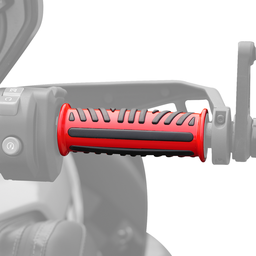 SHOW CHROME Combat Grips - Ryker - Red 17-455RD