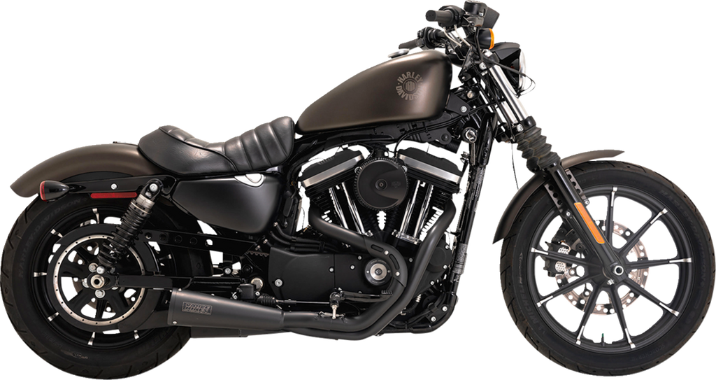 VANCE & HINES 2-into-1 Upsweep PCX™ Exhaust System - Stainless Steel - Black 47328