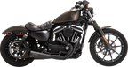 VANCE & HINES 2-into-1 Upsweep PCX™ Exhaust System - Stainless Steel - Black 47328
