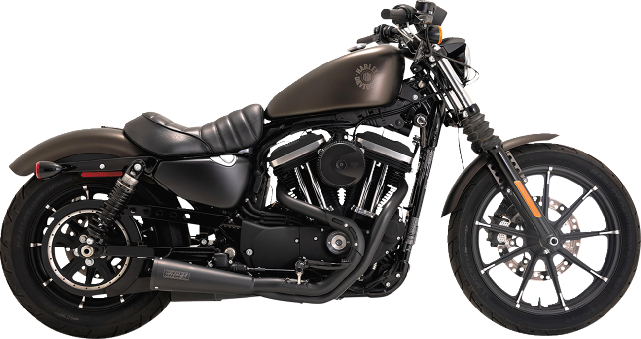 VANCE & HINES 2-into-1 Upsweep PCX™ Exhaust System - Stainless Steel - Black 47328