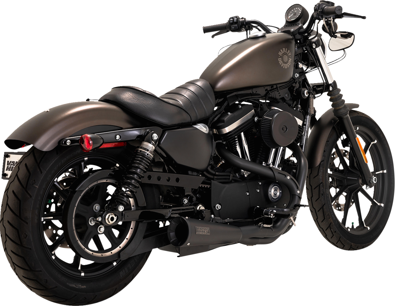 VANCE & HINES 2-into-1 Upsweep PCX™ Exhaust System - Stainless Steel - Black 47328