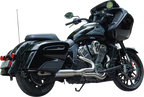 S&S CYCLE 2-into-1 Qualifier Exhaust System - Race Only - Brushed - Stainless Steel 550-1082