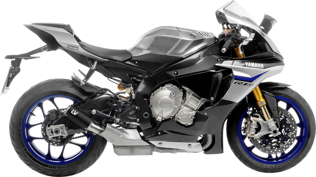 LeoVince LV Corsa Slip-On Muffler - Black Edition 15408BU - Yamaha YZF-R1/M 2015-2025