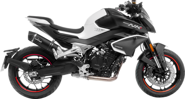LeoVince LV One EVO Slip-On Muffler - Black 14444EBU - CFMOTO 800NK Advanced/Sport 2023-2024